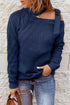Strapped Cut Out Shoulder Turtleneck Sweater
